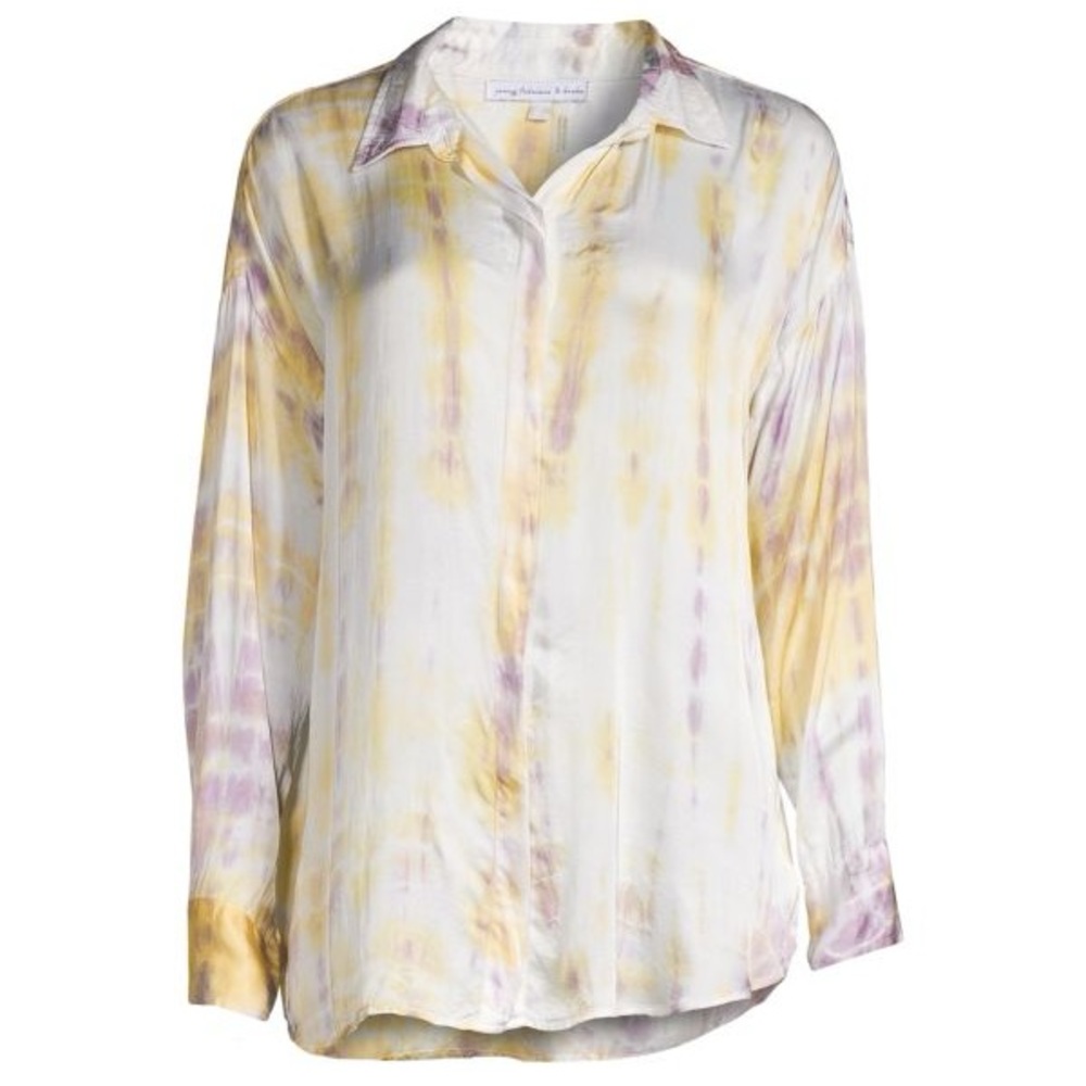 YOUNG FABULOUS & BROKE
Boyfriend Tie-Dye Button-Down Shirt